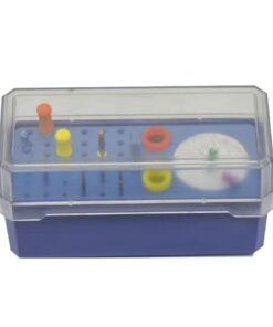Alternative view of Ergodenta Translucent Bur Disinfection Box – Θήκη Απολύμανσης 72 Θέσεων