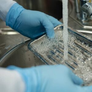 Cleaning Ergodenta dental instruments