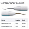 Ergolite Μοχλός Inner/Contra Curved ErgoDenta